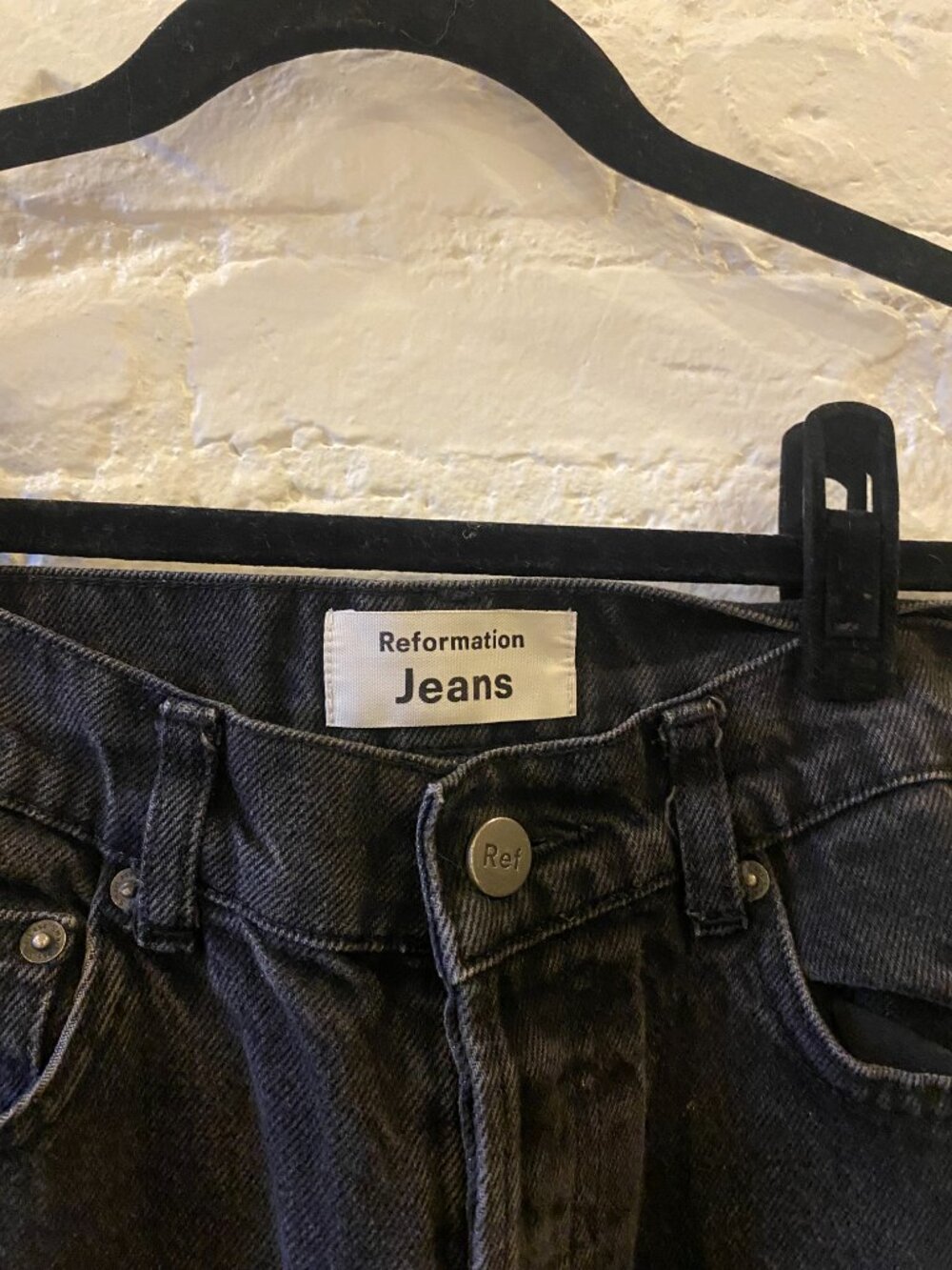 Reformation Cynthia High Rise Jeans in Seattle Wash - Picture 6 of 7